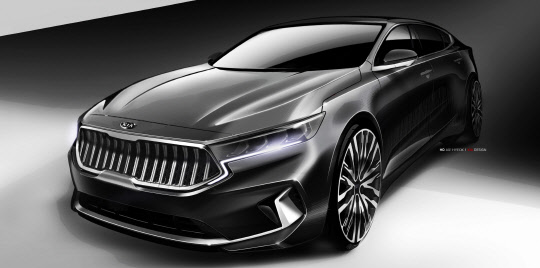 기아자동차 K7 프리미어 외관 렌더링. <기아자동차 제공>